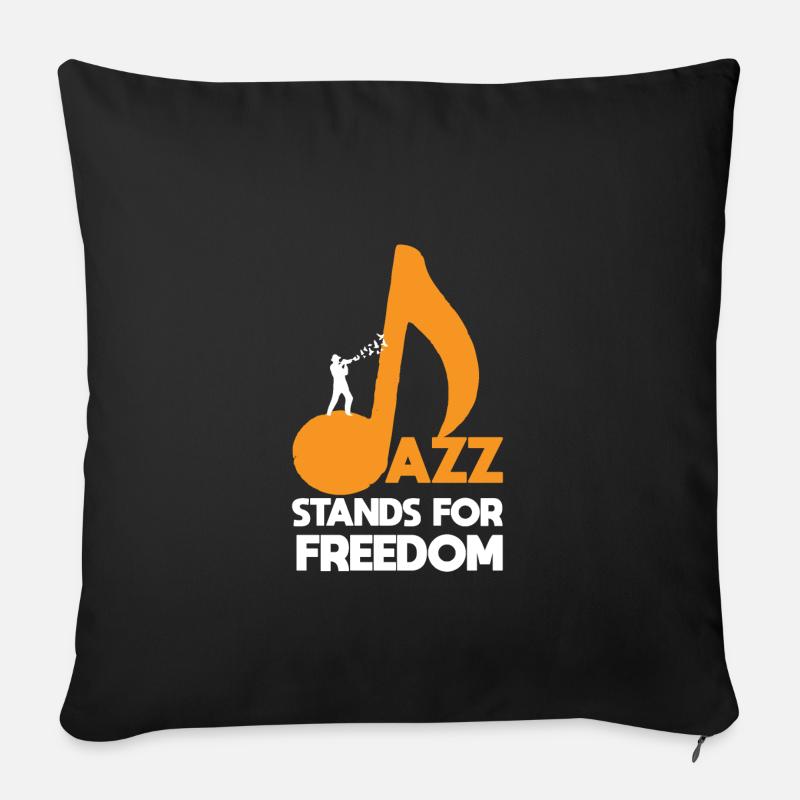 Jazz - Sofakissenbezug 45 x 45 cm - Schwarz
