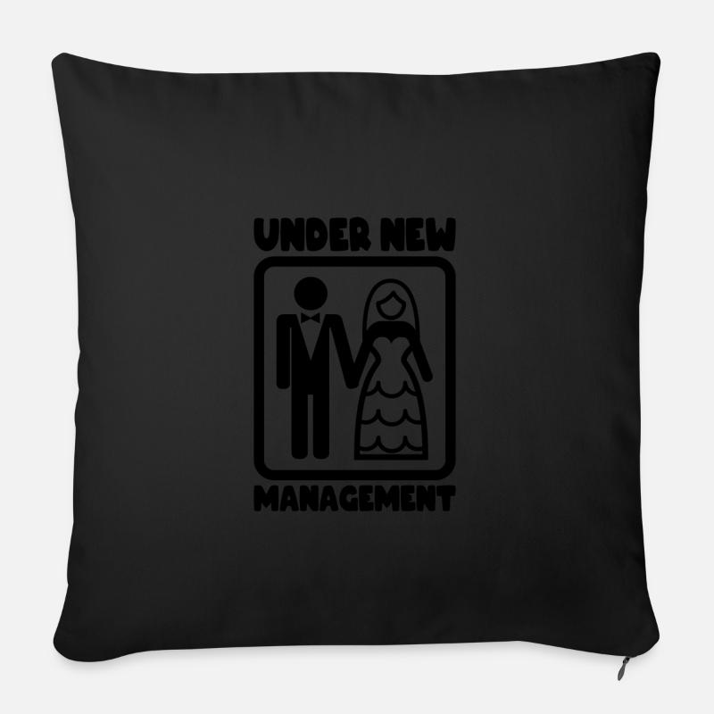 Wedding - Sofakissenbezug 45 x 45 cm - Schwarz