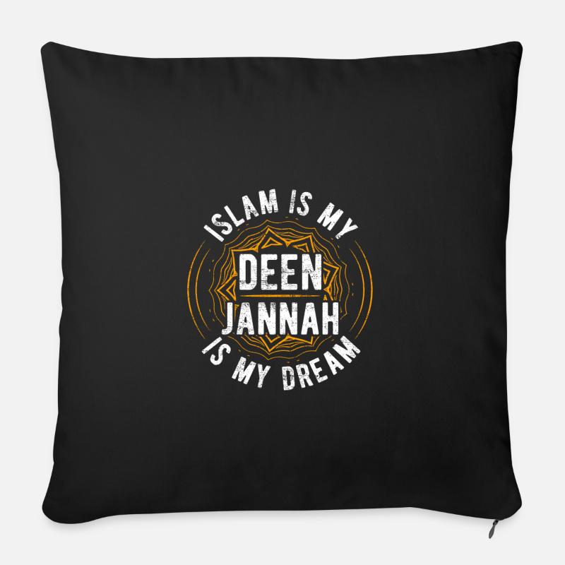 Islam - Sofakissenbezug 45 x 45 cm - Schwarz
