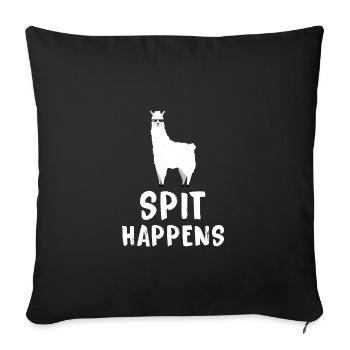 Alpaca - Sofa pillowcase 17,3'' x 17,3'' (45 x 45 cm) - black - Front