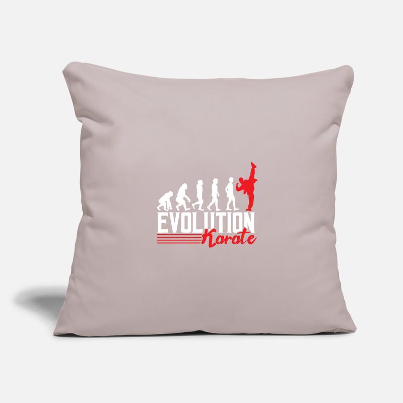 Karaté évolution Housse de coussin décorative 45 x 45 cm
