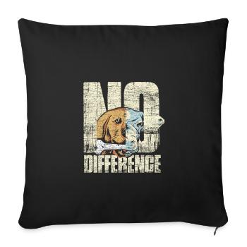 Vegan Lifestyle - Sofakissenbezug 45 x 45 cm - Schwarz - Vorne