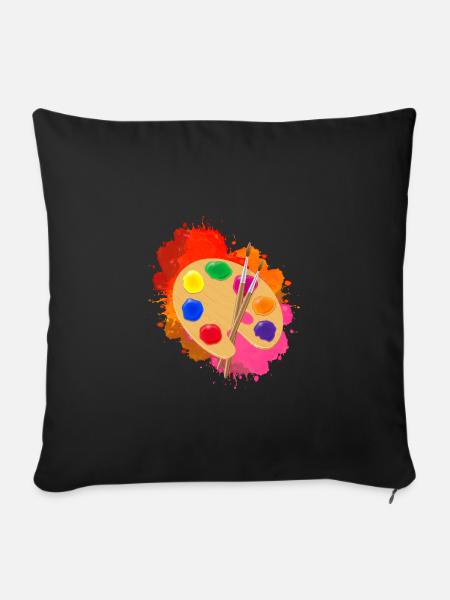 Künstler Geschenkidee - Sofakissenbezug 45 x 45 cm - Schwarz