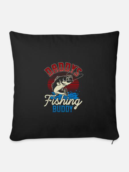 Fischer Fisch - Sofakissenbezug 45 x 45 cm - Schwarz