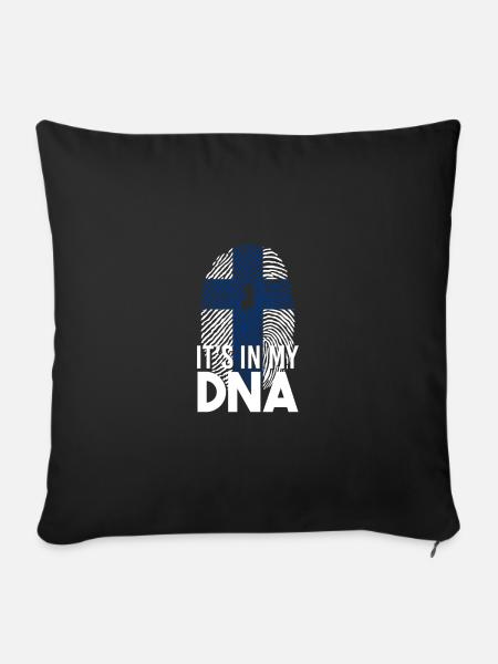 Finnland Wikinger Nation - Sofakissenbezug 45 x 45 cm - Schwarz