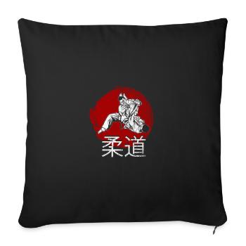 Judo - Sofakissenbezug 45 x 45 cm - Schwarz - Vorne