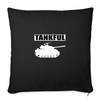 Tank Tankful Tank Driver - Housse de coussin décorative 45 x 45 cm - noir - Devant