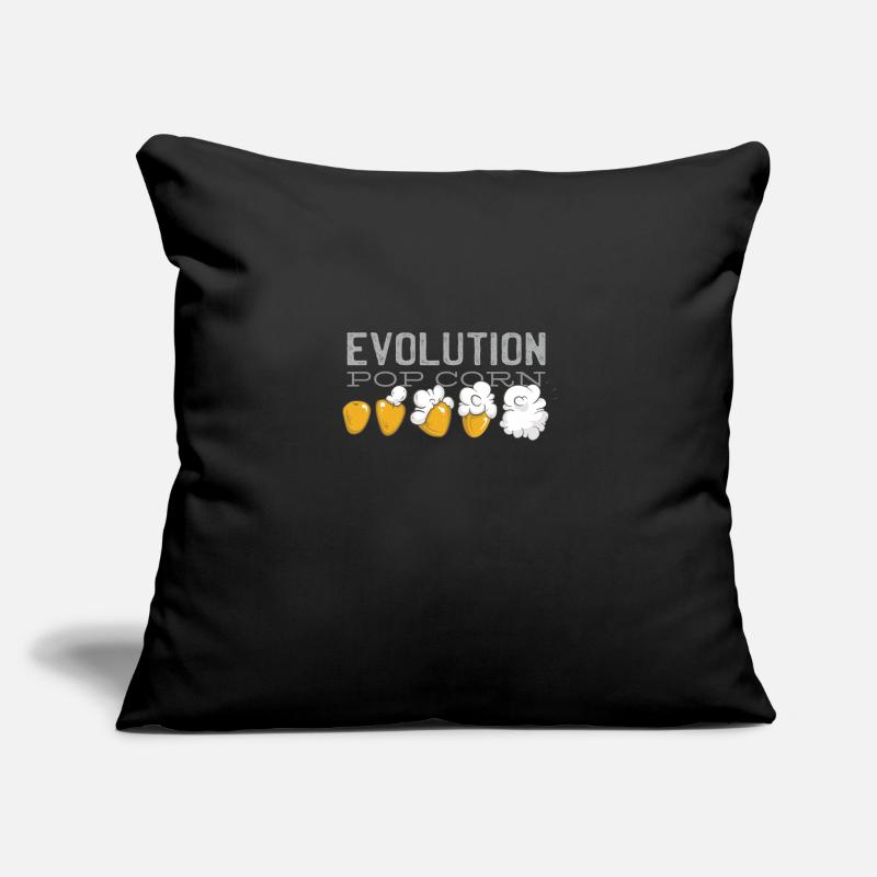 Popcorn Evolution Cinéma Housse de coussin décorative 45 x 45 cm