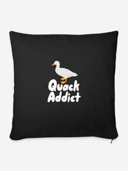 Quacksalber - Sofakissenbezug 45 x 45 cm - Schwarz
