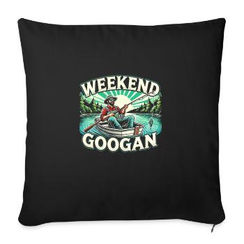 Wochenende Googan - Sofakissenbezug 45 x 45 cm - Schwarz - Vorne