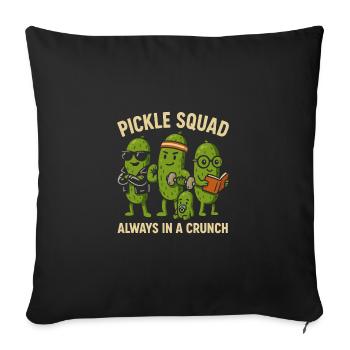 Pickle Squad - Immer in der Klemme - Sofakissenbezug 45 x 45 cm - Schwarz - Vorne