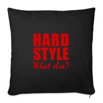 HARDSTYLE - Quoi d'autre? - Housse de coussin décorative 45 x 45 cm - noir - Devant