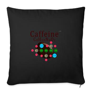 Caffeine - Sofa pillowcase 17,3'' x 17,3'' (45 x 45 cm) - black - Front