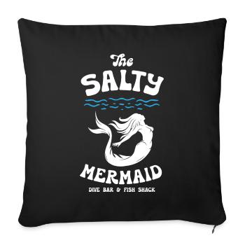 The Salty Mermaid Dive Bar - Sofakissenbezug 45 x 45 cm - Schwarz - Vorne