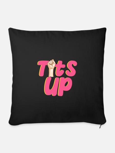 Tittenfeminismus - Sofakissenbezug 45 x 45 cm - Schwarz