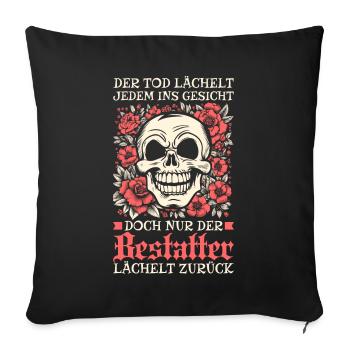 Bestatter Bestattungsfachkraft Geschenkidee Cool - Sofakissenbezug 45 x 45 cm - Schwarz - Vorne