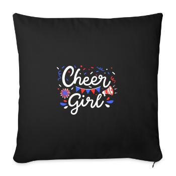 Cheer Girl - Sofakissenbezug 45 x 45 cm - Schwarz - Vorne
