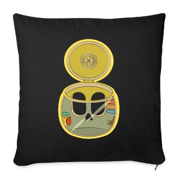 CABIN - Sofa pillowcase 17,3'' x 17,3'' (45 x 45 cm) - black - Front