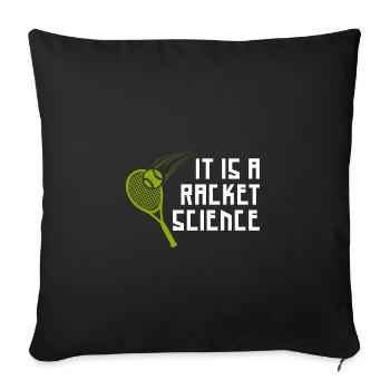 Das ist Racket Science - Sofakissenbezug 45 x 45 cm - Schwarz - Vorne