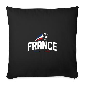 France Tee Tricolor Ball - Sofa pillowcase 17,3'' x 17,3'' (45 x 45 cm) - black - Front