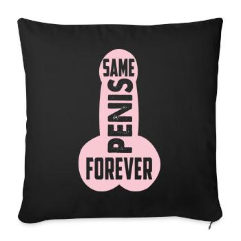 Hochzeit Frau Penis lustig Geschenk JGA - Sofakissenbezug 45 x 45 cm - Schwarz - Vorne