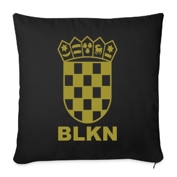 Balkan - Sofakissenbezug 45 x 45 cm - Schwarz - Vorne