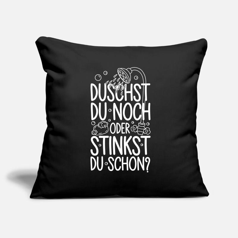 Duschst du noch oder stinkst Du schon? Winter Sofakissenbezug 45 x 45 cm