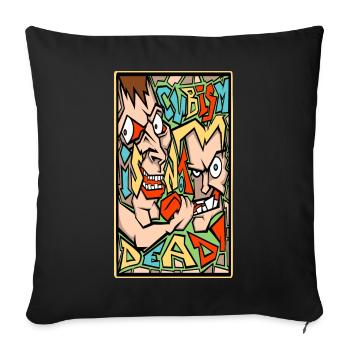 Cubism - Sofa pillowcase 17,3'' x 17,3'' (45 x 45 cm) - black - Front