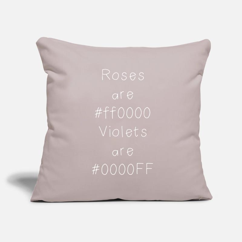 Blague sur le code couleur hexadécimal pour développeurs, codeurs et web... Housse de coussin décorative 45 x 45 cm