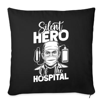 Anesthesiologist Silent Hero Specialist - Sofakissenbezug 45 x 45 cm - Schwarz - Vorne
