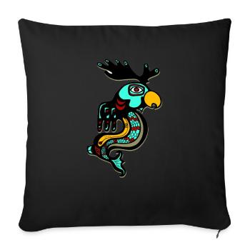 Tribal - Sofa pillowcase 17,3'' x 17,3'' (45 x 45 cm) - black - Front