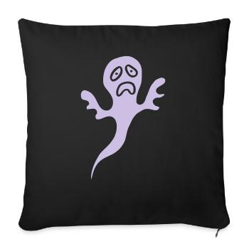 Ghost Geist Gespenst Halloween Furcht Fear Angst - Housse de coussin décorative 45 x 45 cm - noir - Devant
