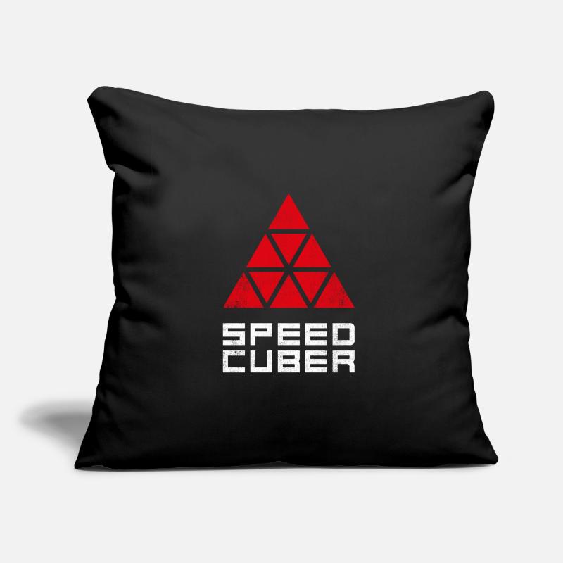 SPEEDCUBER pyraminx. Cubing-Cube-Cuber-Speedcubing Sofa pillowcase 17,3'' x 17,3'' (45 x 45 cm)