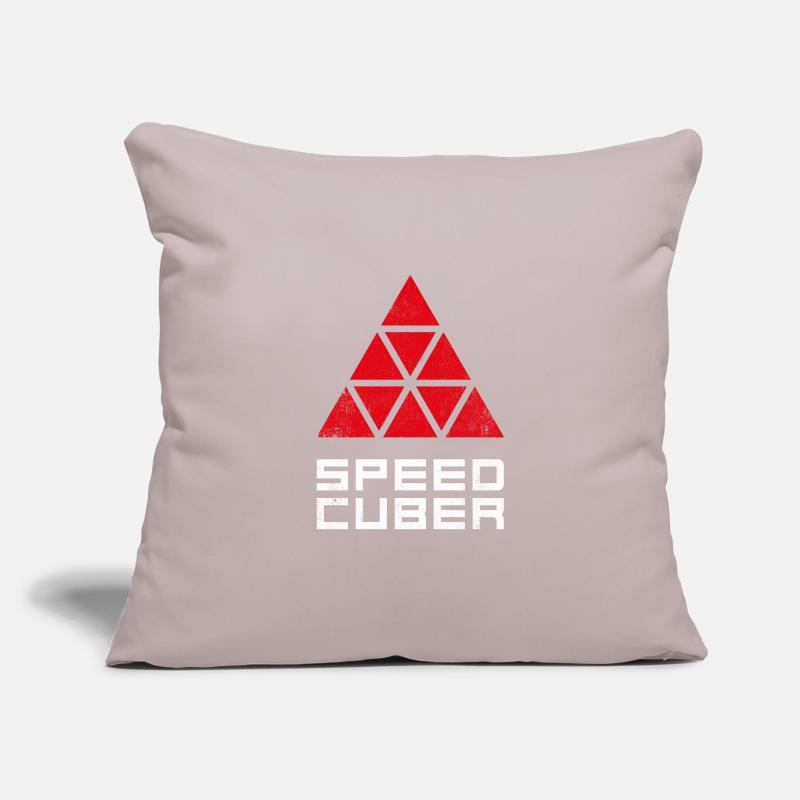 SPEEDCUBER pyraminx. Cubing-Cube-Cuber-Speedcubing Sofa pillowcase 17,3'' x 17,3'' (45 x 45 cm)