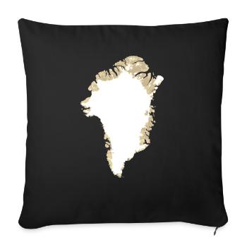 Groenland - Housse de coussin décorative 45 x 45 cm - noir - Devant
