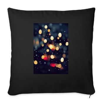 Noël 26 - Housse de coussin décorative 45 x 45 cm - noir - Devant