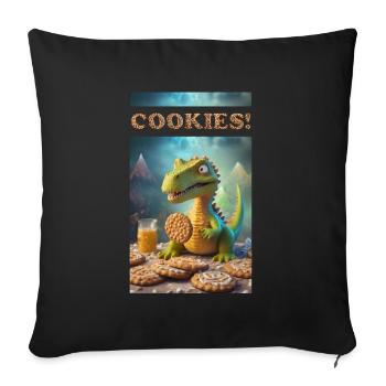 Cookies! - Sofakissenbezug 45 x 45 cm - Schwarz - Vorne