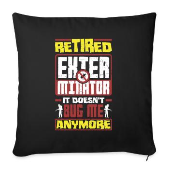 Pest Control Technician Retired Exterminator - Sofakissenbezug 45 x 45 cm - Schwarz - Vorne