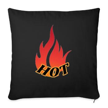 HOT transformed - Sofakissenbezug 45 x 45 cm - Schwarz - Vorne