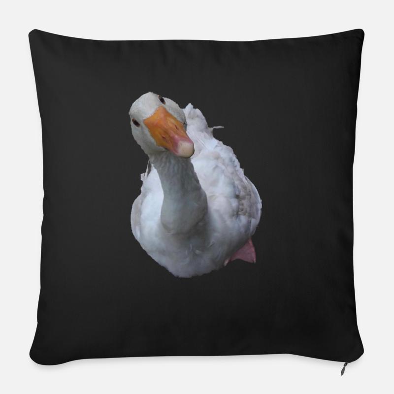 Gans - Sofakissenbezug 45 x 45 cm - Schwarz