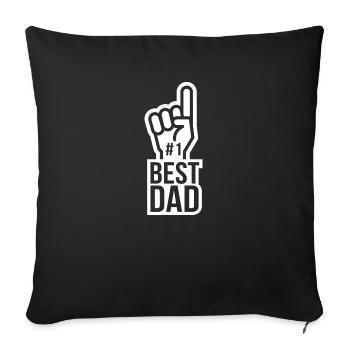 Best Dad Dad Daddy Papi Dad Dad Father's Day - Sofa pillowcase 17,3'' x 17,3'' (45 x 45 cm) - black - Front
