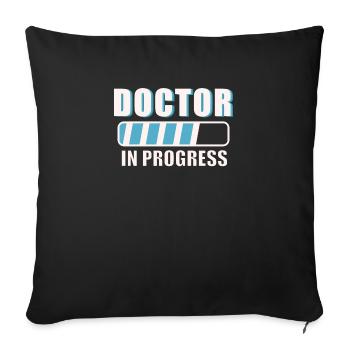 Docteur Docteur Travail Médecins - Housse de coussin décorative 45 x 45 cm - noir - Devant