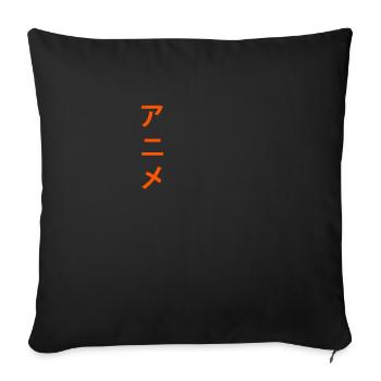 Anime Japanisch - Sofakissenbezug 45 x 45 cm - Schwarz - Vorne