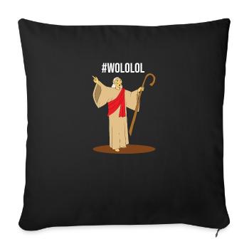 Wololo Priester - Sofakissenbezug 45 x 45 cm - Schwarz - Vorne