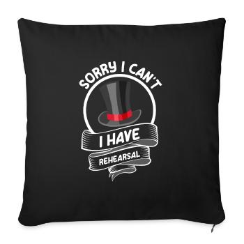 Actor Acting Singer Drama Club - Sofa pillowcase 17,3'' x 17,3'' (45 x 45 cm) - black - Front