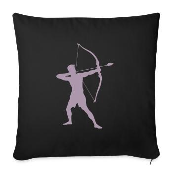 Archer Silhouette, Precise - Sofa pillowcase 17,3'' x 17,3'' (45 x 45 cm) - black - Front