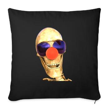 Tod eines Clowns - Sofakissenbezug 45 x 45 cm - Schwarz - Vorne