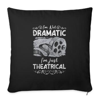 Actor Stage Play Prominent - Sofa pillowcase 17,3'' x 17,3'' (45 x 45 cm) - black - Front