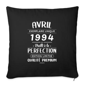 30th Anniversary - April 1994 Perfection - Sofa pillowcase 17,3'' x 17,3'' (45 x 45 cm) - black - Front