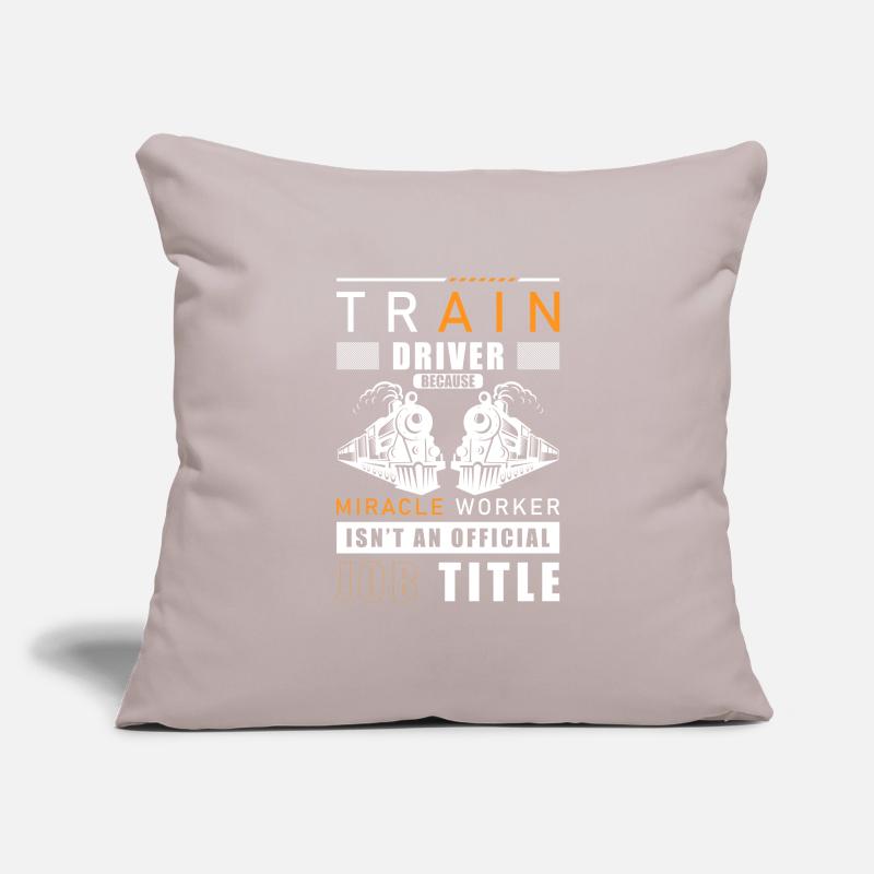 Railway Train Driver Train Leading Sofa pillowcase 17,3'' x 17,3'' (45 x 45 cm)